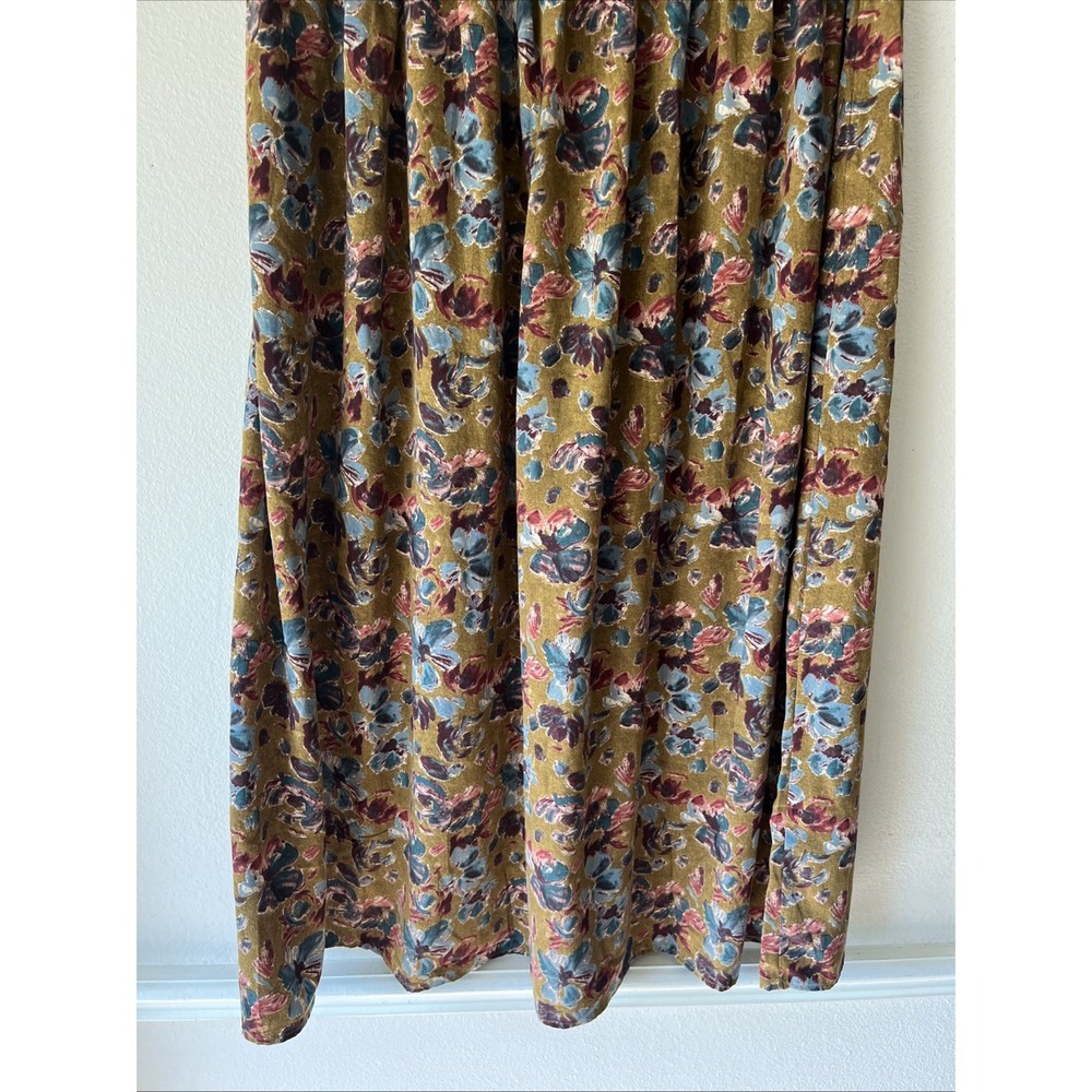 Natural Life Skirt  XL Maxi Brown Floral Boho Cottagecore Peasant Hippie New - Picture 4 of 11